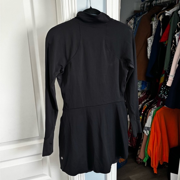 Lululemon Black Long Sleeve Tennis Dress 6 - Picture 9 of 10